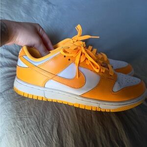 Nike Kids' Bright Orange and White Sneakers